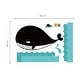 preview thumbnail 5 of 4, Walplus Sea Whale Blackboard Chalkboard Wall Sticker Decal Nursery Art