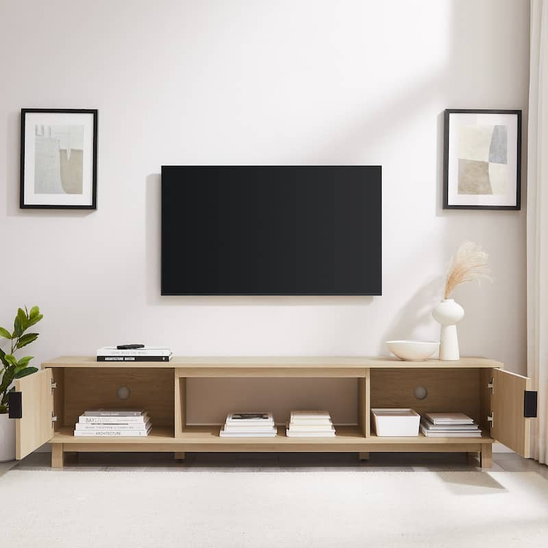 Middlebrook Designs Modern 70-inch Fluted-Door TV Stand