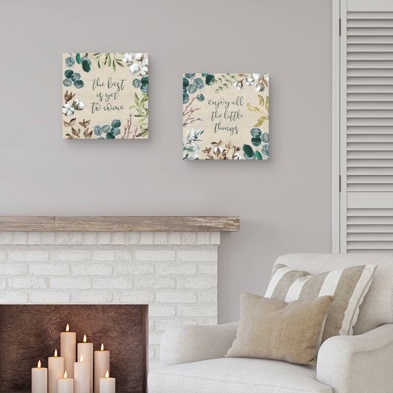 Cotton Bouquet IV & V by Mary Urban Canvas Art Prints