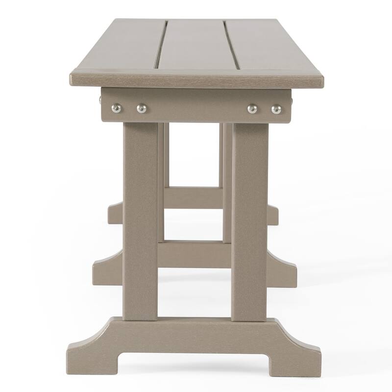 Laguna Hdpe All Weather Outdoor Patio 65" Bench