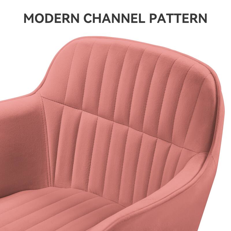 Moasis Velvet Swivel Bar Stools with Adjustable Height and Gold