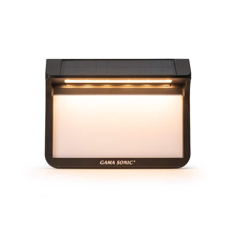 Solar Address Wall Plaque Light with In Ground Stakes