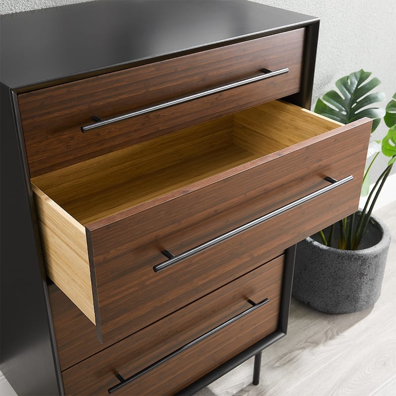 Landon 4 Drawer Double Dresser, Crimson