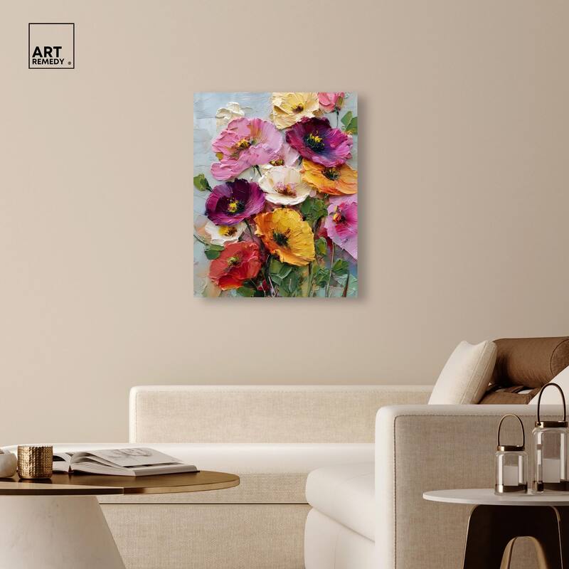 Floral Texture II Canvas by Art Remedy, Gallery Wrapped
