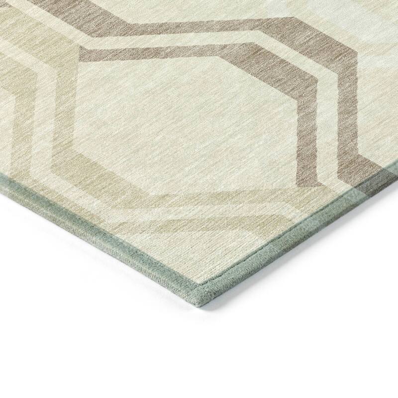 Machine Washable Indoor/ Outdoor Contemporary Dimensions Chantille Rug