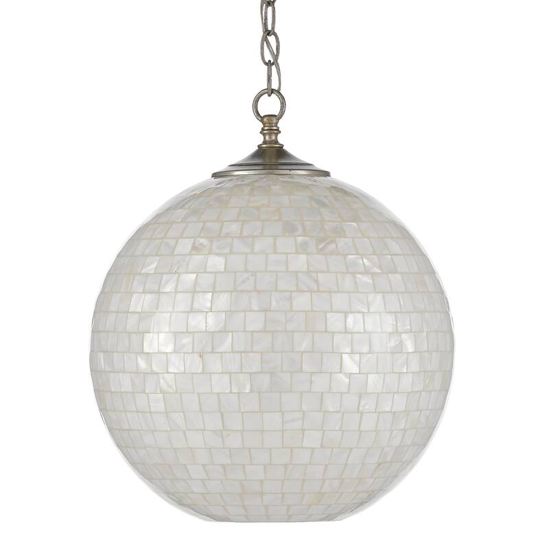 Currey & Company Finhorn Pendant - 18.5"h x 15.75"dia