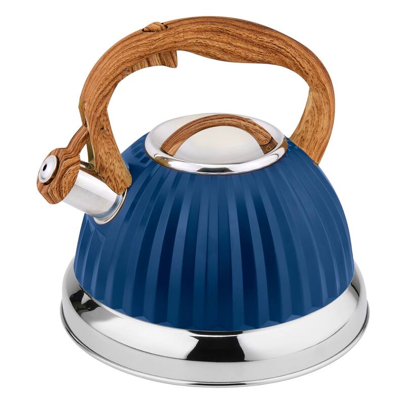 Lorren Home Trends Stovetop Tea Kettle 3L/12 Cups, Whistling Spout.