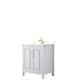 Option White, Gold Trim, White Cultured Marble Top