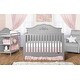 preview thumbnail 2 of 1, Sweetpea Baby Jasmine 4-in-1 Convertible Crib - Platinum