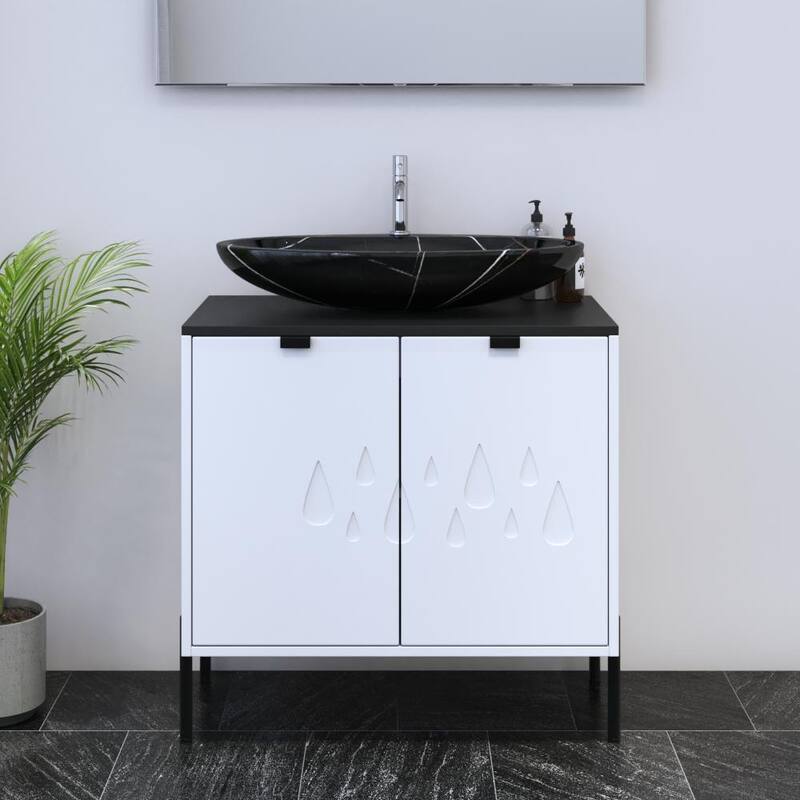 Teardrop 2D 80 Floating Bathroom Vanity (32" Width)