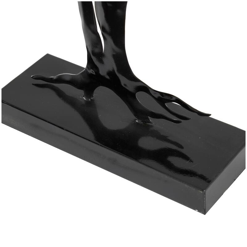 Black Metal Tree Decorative Sculpture