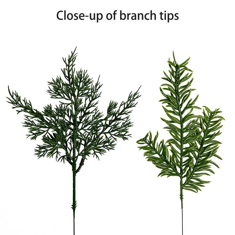 Puleo International 9' x 10" Artificial Christmas Garland with Soft PE Branch Tips