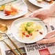 preview thumbnail 31 of 65, VEWEET 20-Piece White Porcelain Dinnerware Set (Service for 4)