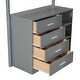 preview thumbnail 12 of 10, Twin Size Teddy Fleece Loft Bed Wood Bed