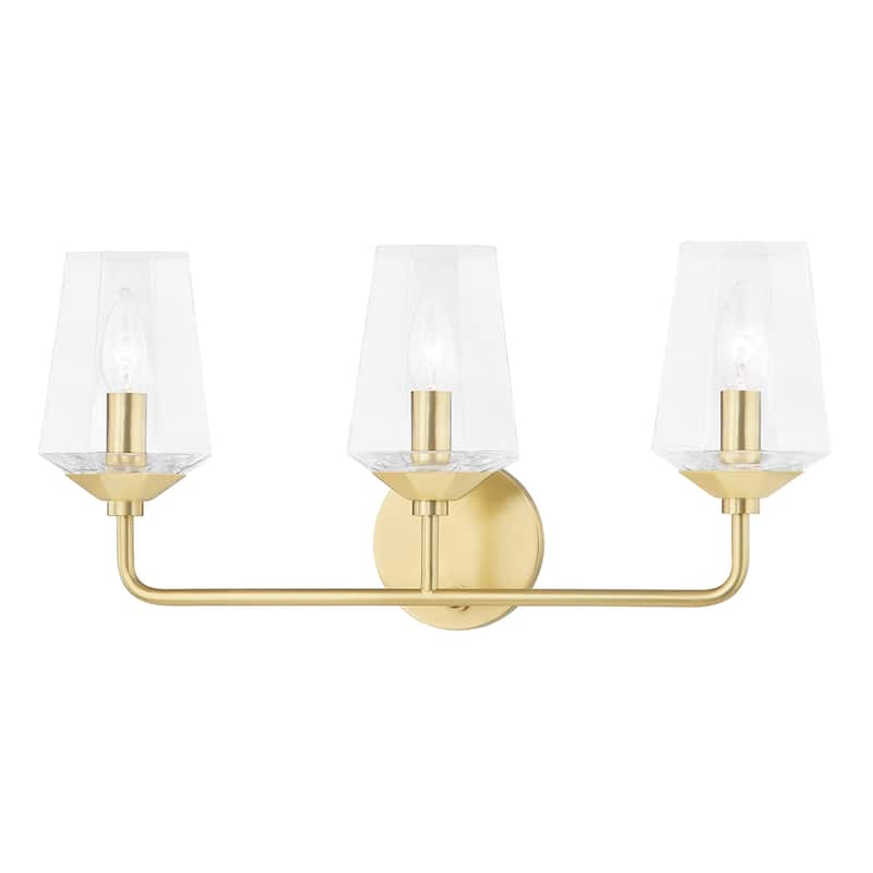 Mitzi by Hudson Valley Kayla Bath Bracket - 3 Lights - Aged Brass