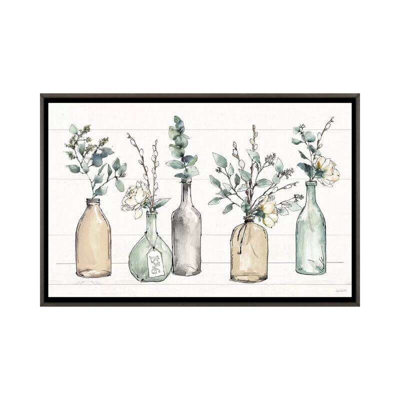 iCanvas "Modern Farmhouse I" by Anne Tavoletti Framed - Charcoal - 26x40