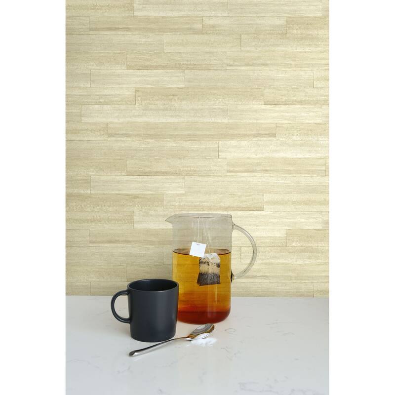 Seabrook Designs Husky Banana Embossed Vinyl Unpasted Wallpaper