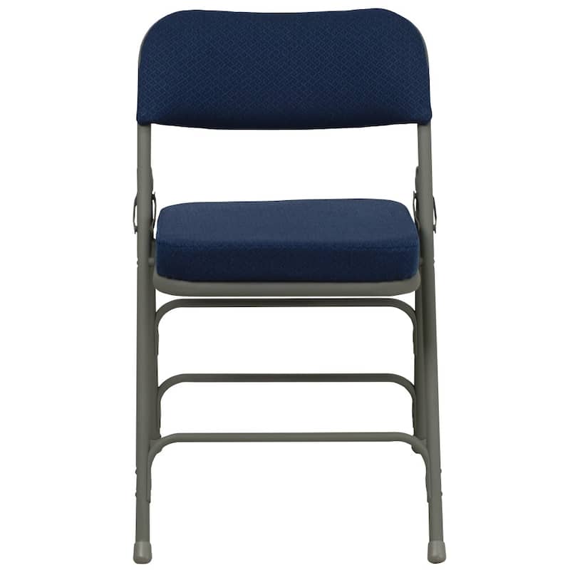Set of 4 HERCULES Series Metal Folding Chairs with Padded Seats