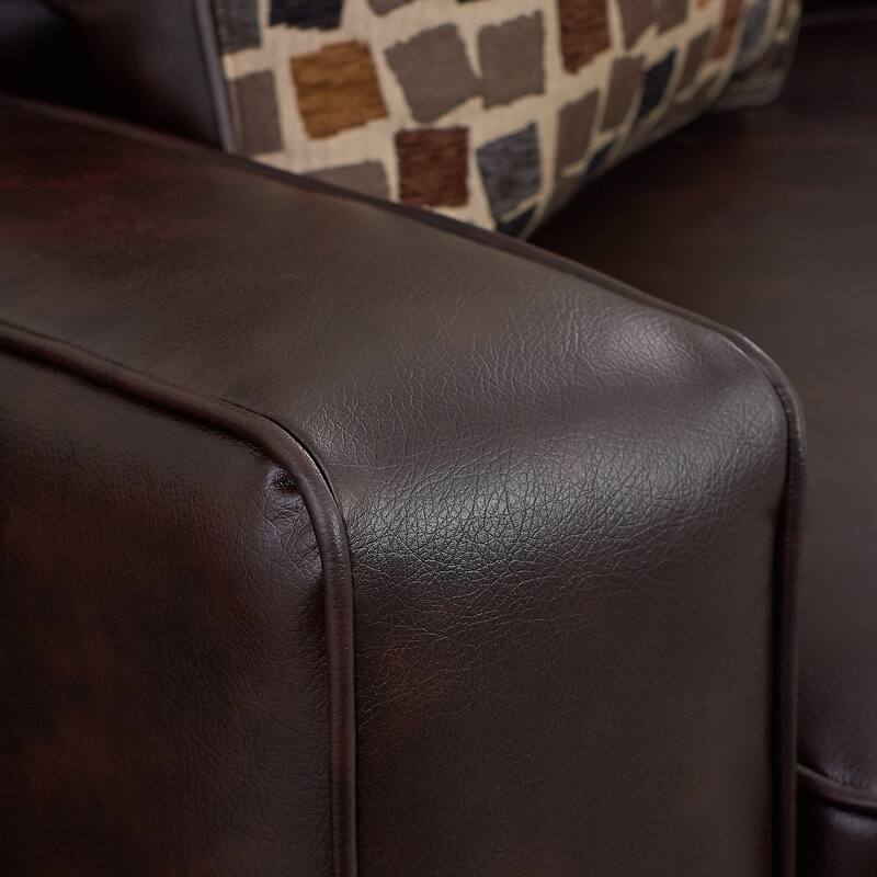 Serta Palisades Upholstered 73" Sofas for Living Room Modern Design Couch, Straight Arms, Soft Upholstery, Tool-Free Assembly