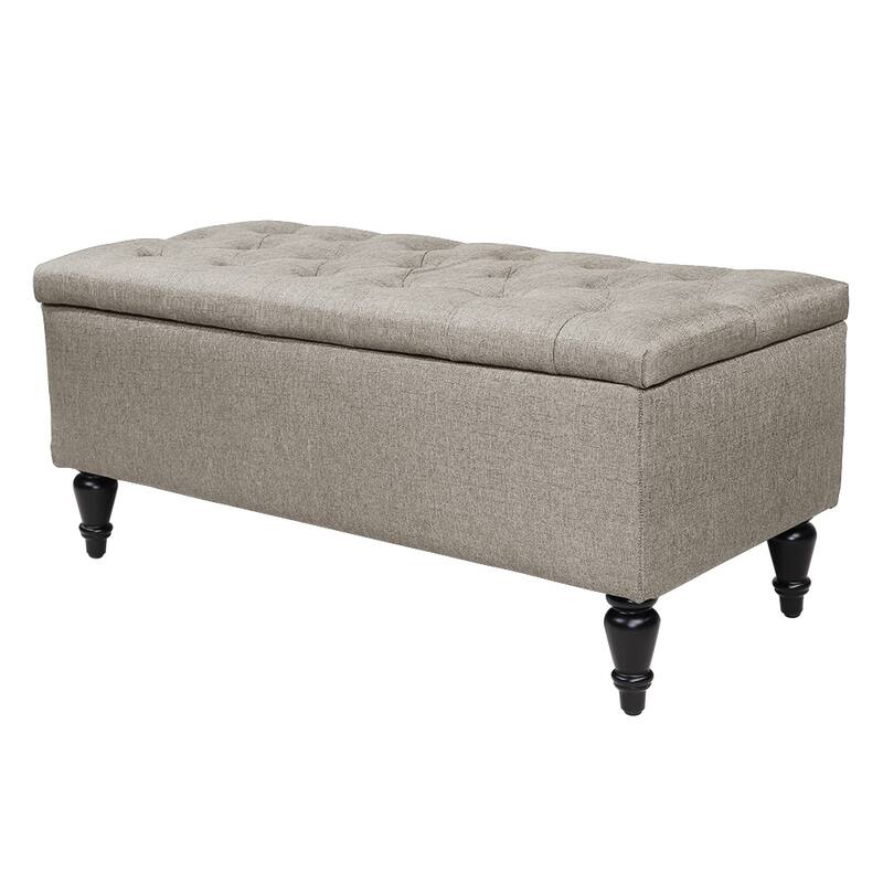 Maypex 38" Fabric Upholstered Tufted Storage Bench