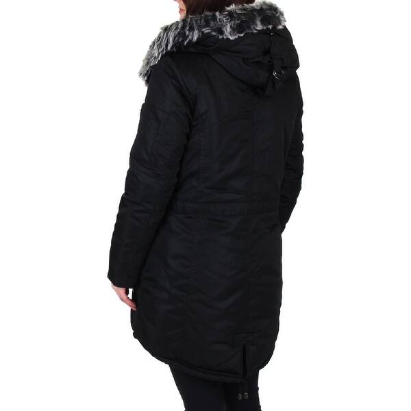 Shop Steve Madden Women S Faux Fur Lined Warm Winter Drawstring
