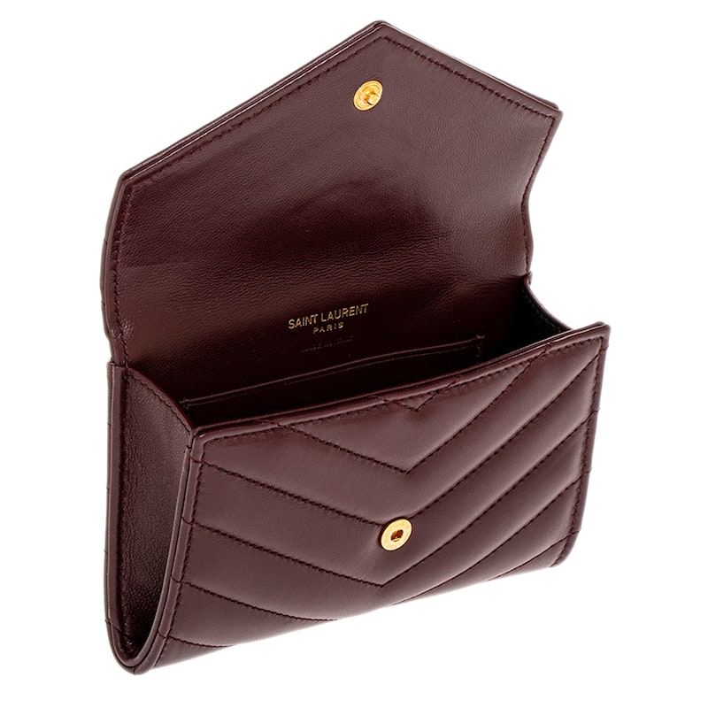 Saint Laurent Cassandre Small Wallet in Leather