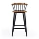 preview thumbnail 4 of 6, Merrick Wood and Iron Spindle Bar Stool