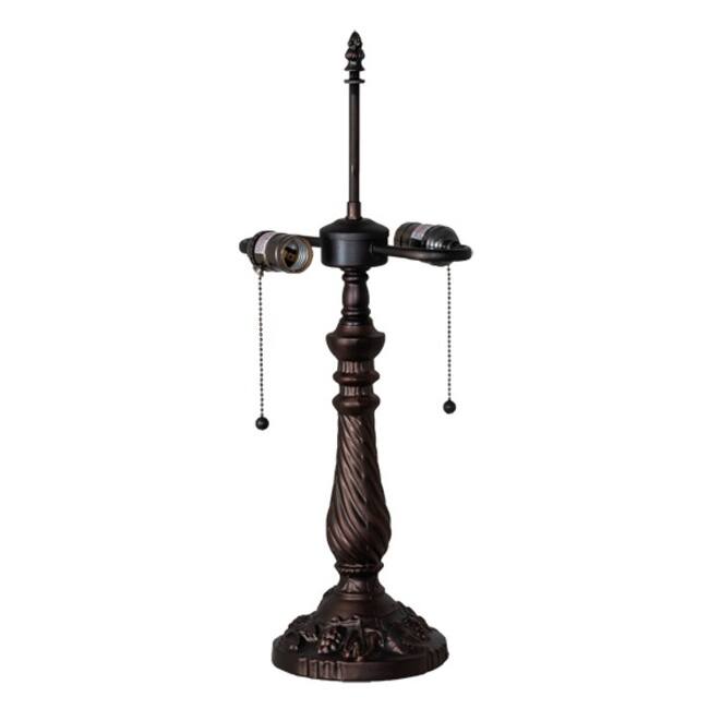 Meyda Tiffany 11594 Grape 22" Tall Lamp Base - Mahogany Bronze