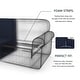 preview thumbnail 5 of 16, Enova Home Ivory Ultra Soft Rhombus Jacquard Polyester Spandex Fabric Box Cushion Armchair Slipcover - N/A