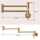 preview thumbnail 34 of 40, WOWOW Wall Mounted Pot Filler Faucet with Double Joint Swing Arms