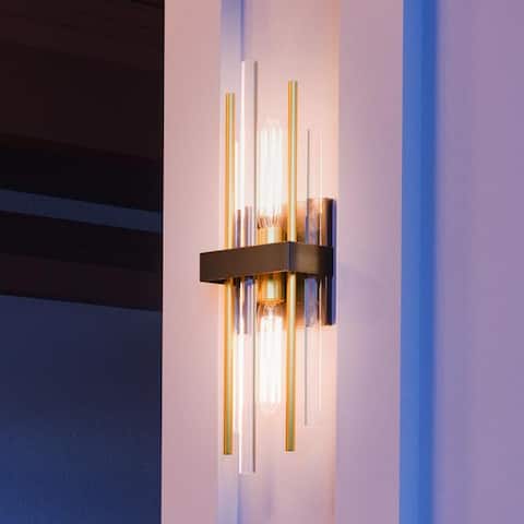 Luxury Modern Wall Sconce, 23"H x 6.375"W, with Transitional Style, Midnight Black, UHP2951 by Urban Ambiance