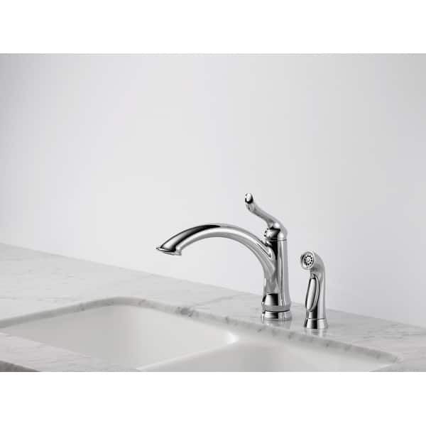 Shop Delta 4453 Dst Linden Kitchen Faucet With Side Spray And
