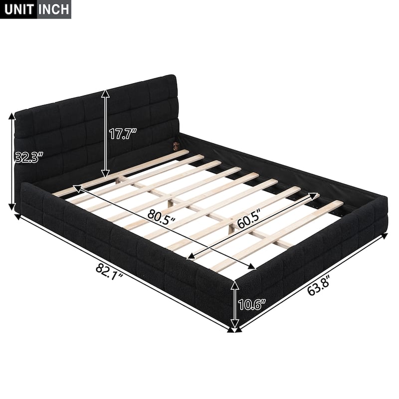 Nestfair Queen Size Upholstered Platform Bed