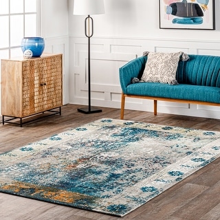 Nuloom Multi Vintage Vibrant Persian Floral Area Rug