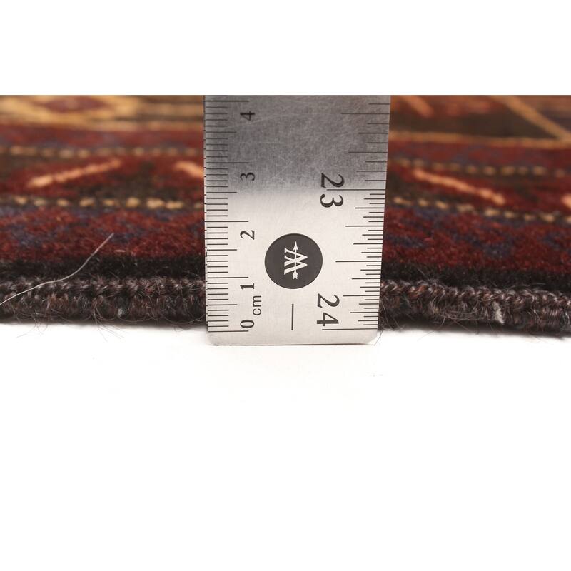 ECARPETGALLERY Hand-knotted Teimani Dark Brown Wool Rug - 2'11 x 4'8