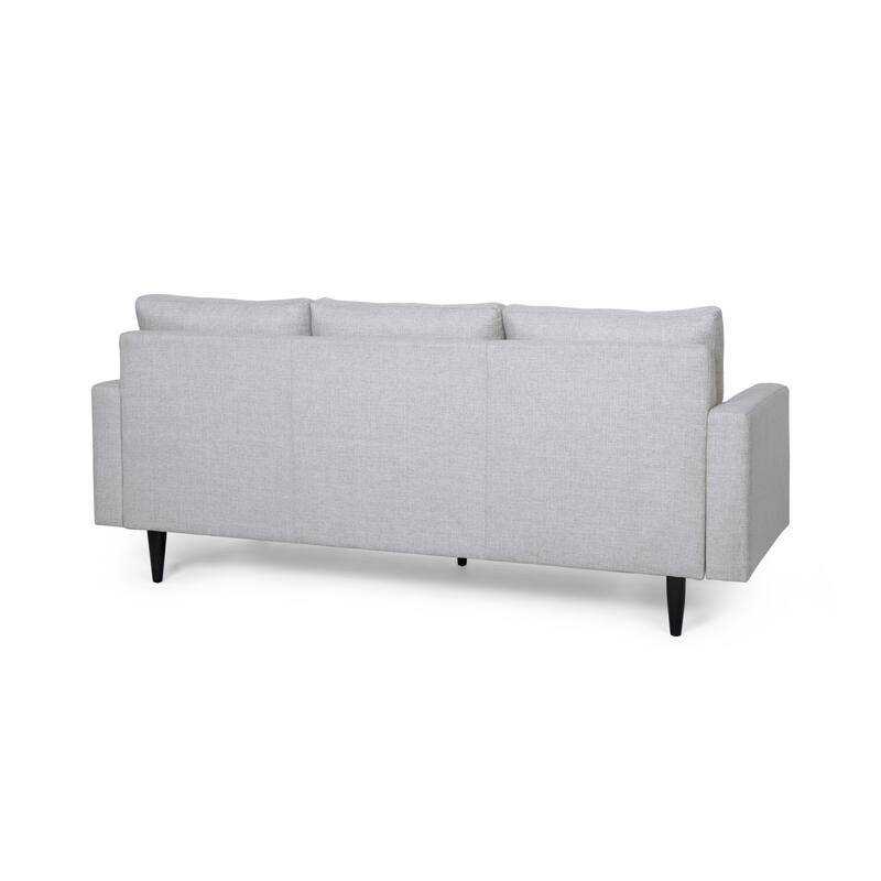Modern 82.75" Button Tufted 3-seater Sofa with Birch Wood Legs for Living Room
