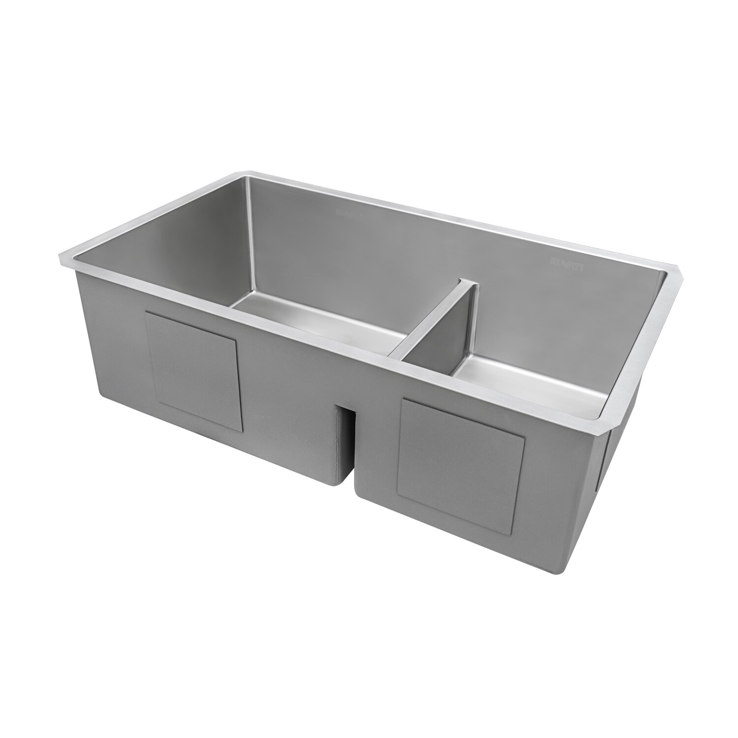 Ruvati 28-inch Low-Divide Undermount Tight Radius 60/40 Double