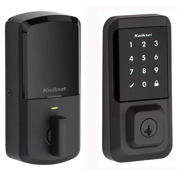 slide 2 of 14, Kwikset Halo SmartKey Electronic Touchscreen Keyless Entry Deadbolt Iron Black