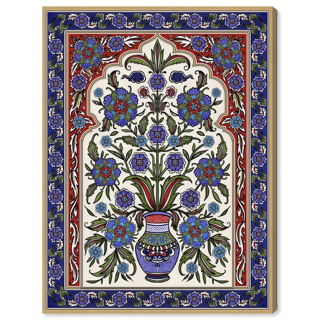 Royal Vase Bloom Canvas by Art Remedy, Gallery Wrapped