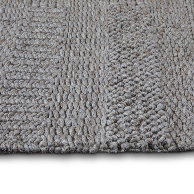 Wyndenhall Mosby 6 x 9 Area Rug in Mocha Wool and Cotton - 6 ft x 9 ft 72"d x 108"w x 0.5" h