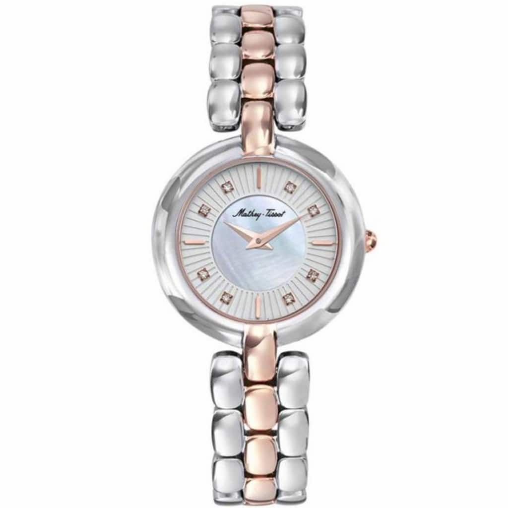 Mathey Tissot Women's Farah Silver Dial Watch - D956BI - 6 (36)