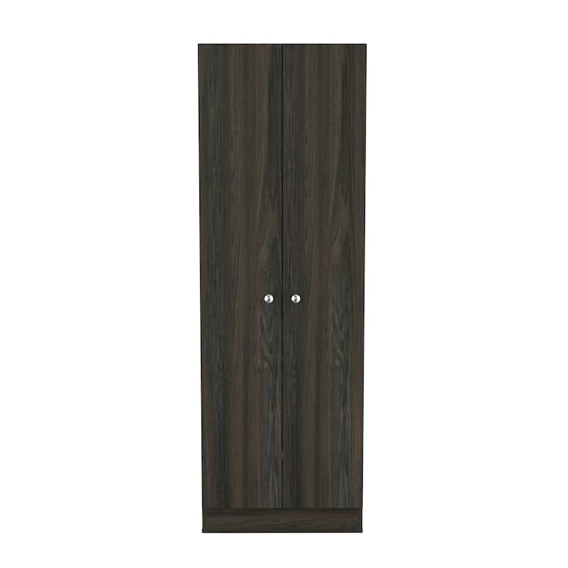 Buxton Rectangle 2-Door Storage Tall Cabinet Carbon