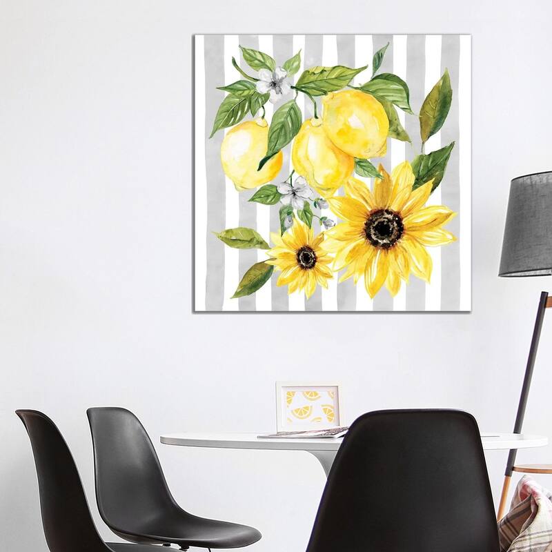 iCanvas "Lemons and Sunflowers II" by Carol Robinson Canvas Print - 37x37x1.5