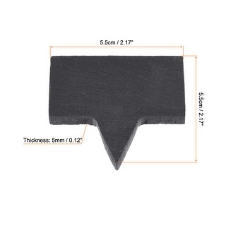 Plant Labels with Pen, Slate Rectangle Shape Marker Tags for ...