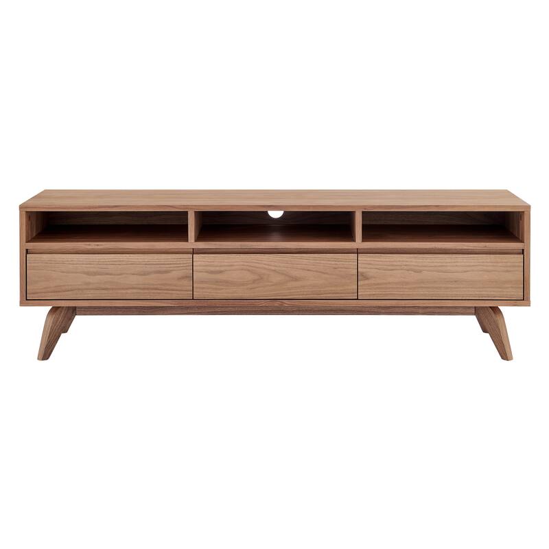 Lawrence 63" Media Stand in American Walnut - 62 inches