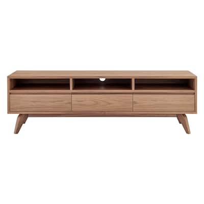 Lawrence 63" Media Stand in American Walnut - 62 inches