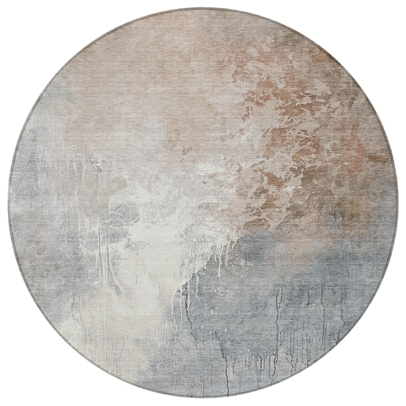 HomeRoots Abstract Transitional Rectangle Outdoor Rug