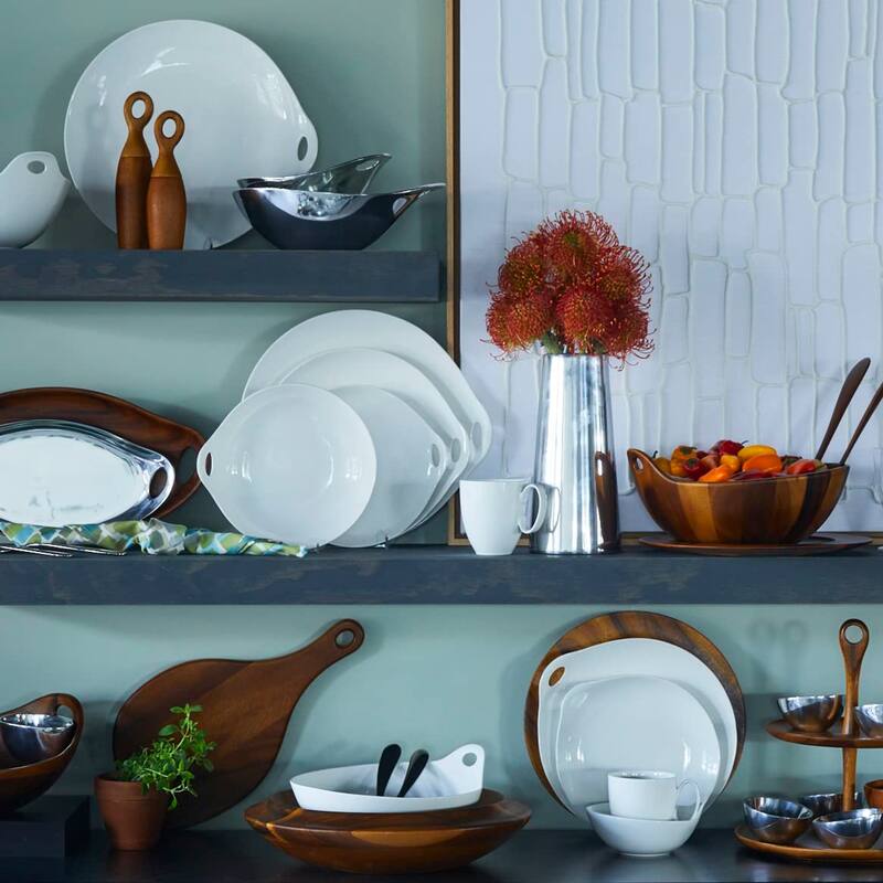 Nambe Portables Acacia Wood Tray - 18" x 9.5" x 2"