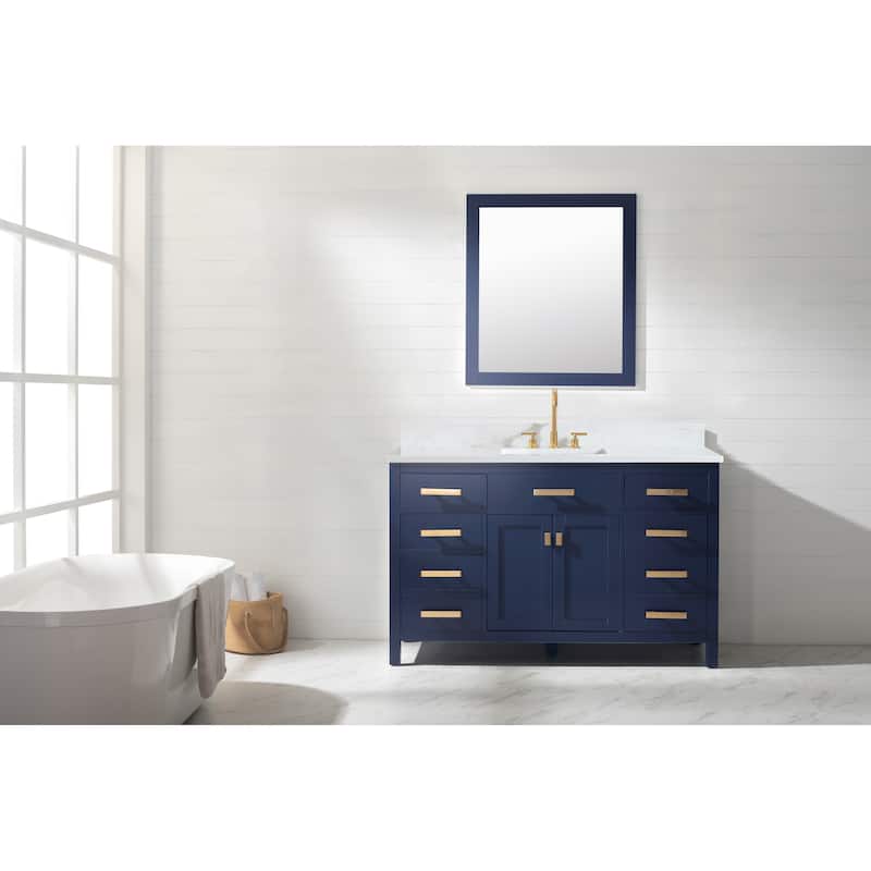 Valentino 54" Single Vanity in Blue