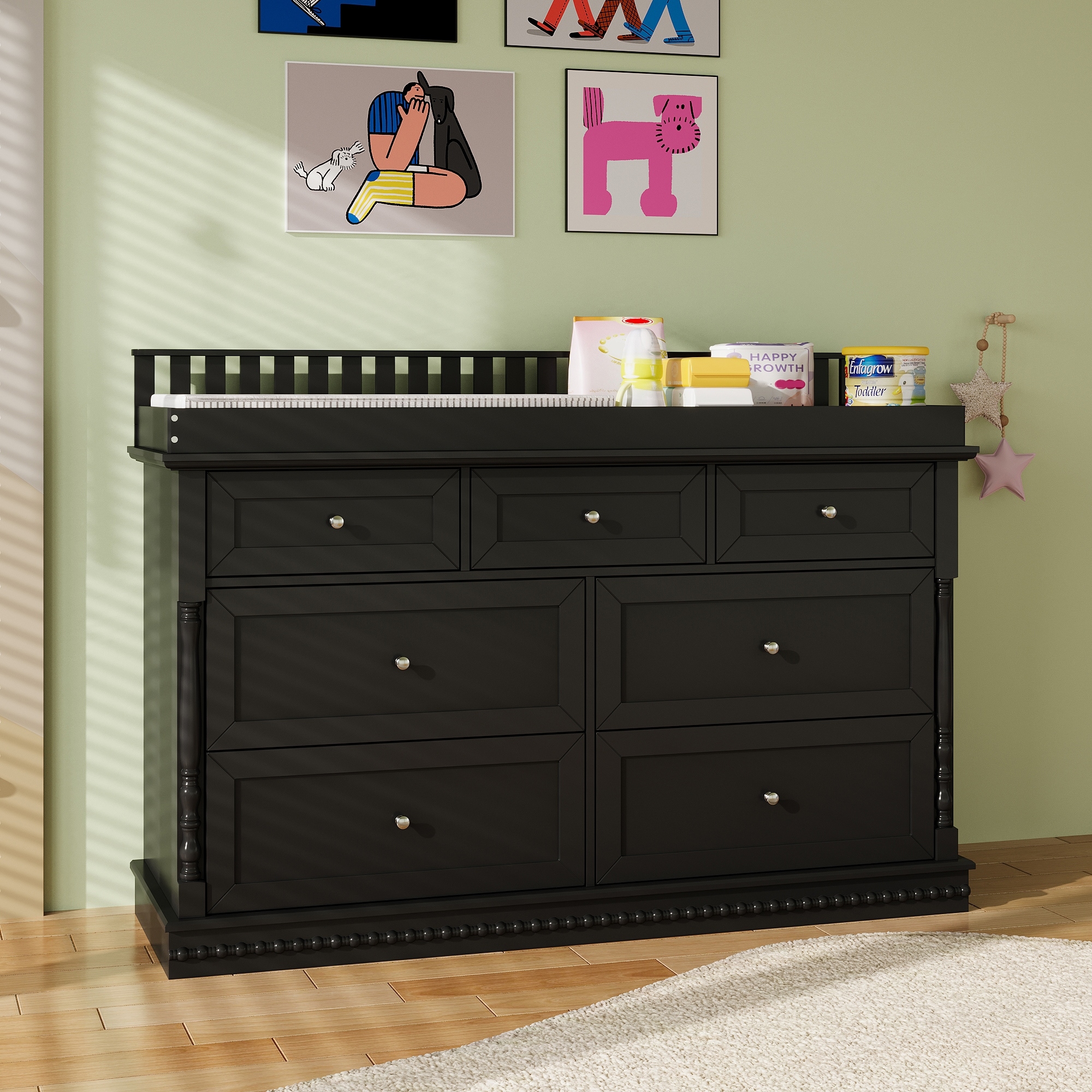 change table for top of dresser DIY CHANGING  { a little diy } Once your little one outgrows the changing tray Chest Nursery Dresser Changing Table